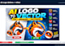 fix and vectorize ai generated logo into clean editable vector files